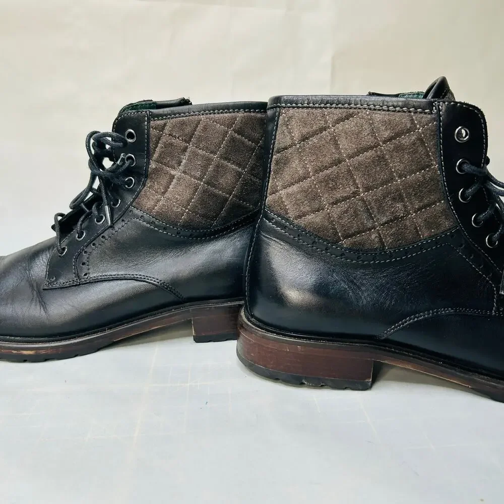 Johnston Murphy J&M 1850 Men's Ankle Boots Leather Mens Size 10.5 M Dark Blue